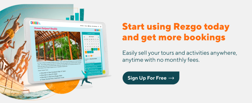 Sign up with Rezgo today