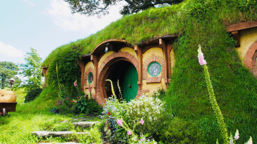 Hobbit house in New Zealand