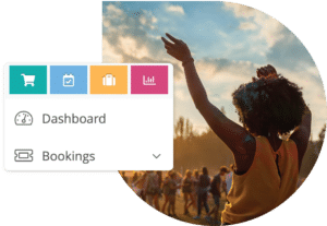 Attractions Ticketing and Booking Software dashboard