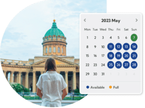 Attractions booking system calendar